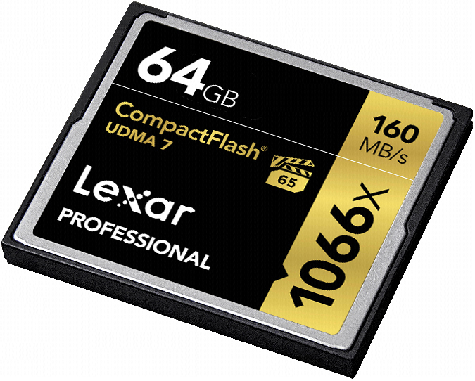 LEXAR Professional 1066x, Compact Flash Speicherkarte, 64 GB, 160 MB/s