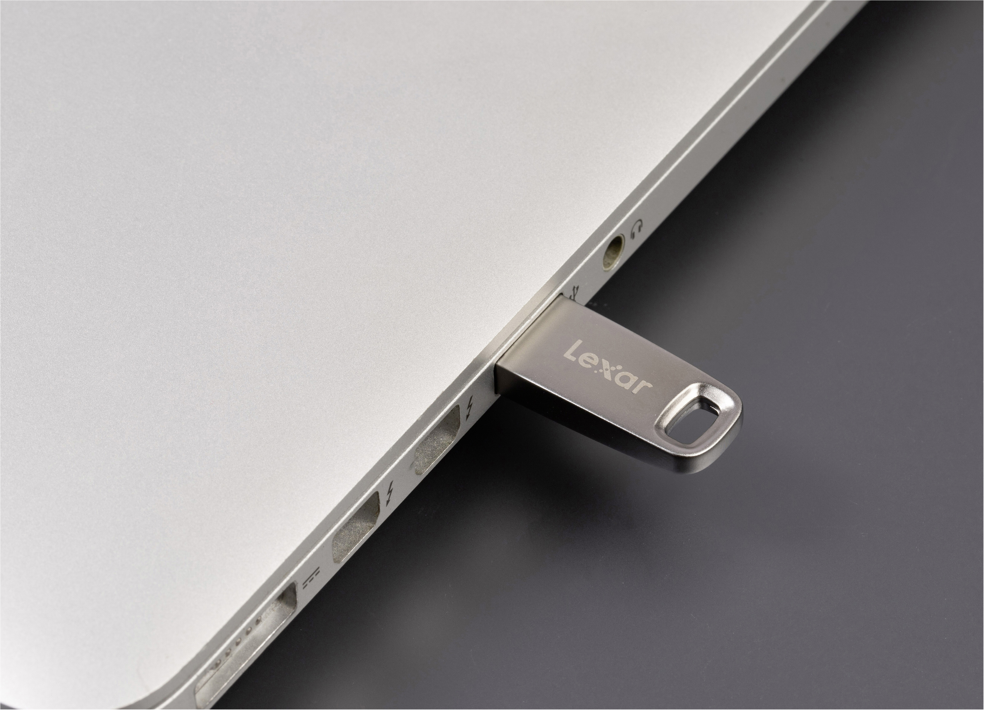 LEXAR JumpDrive M45 USB-Stick, 128 GB, 250 MB/s, Silber