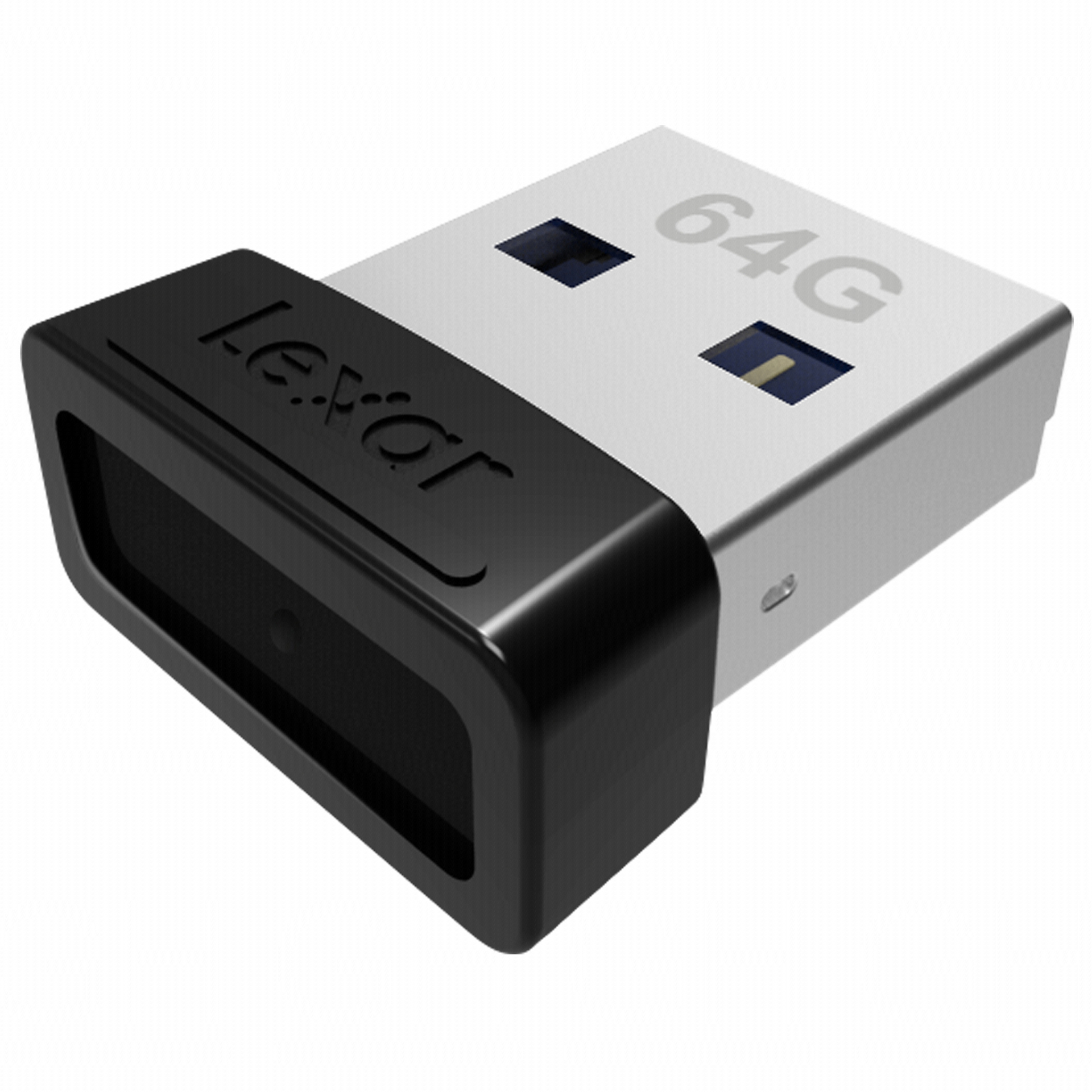 LEXAR JumpDrive S47 USB-Stick, 64 GB, 250 MB/s, Schwarz