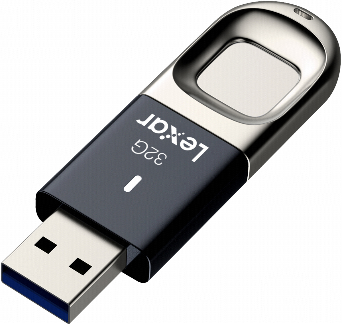 LEXAR JumpDrive F35 USB-Stick, 32 GB, 150 MB/s, Schwarz/Silber