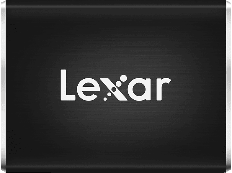 LEXAR LSL100 Pro portable Festplatte, extern, 500 GB Schwarz SSD