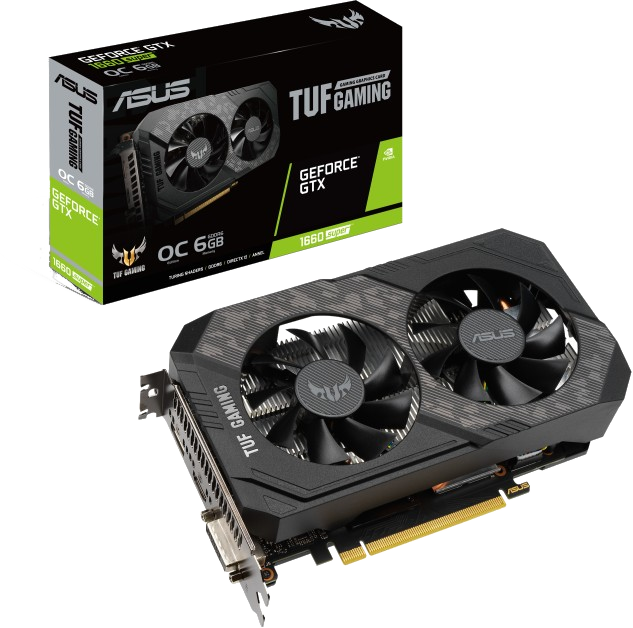 ASUS Grafikkarte TUF Gaming GeForce GTX 1660 SUPER 6GB (90YV0DT3-M0NA00)