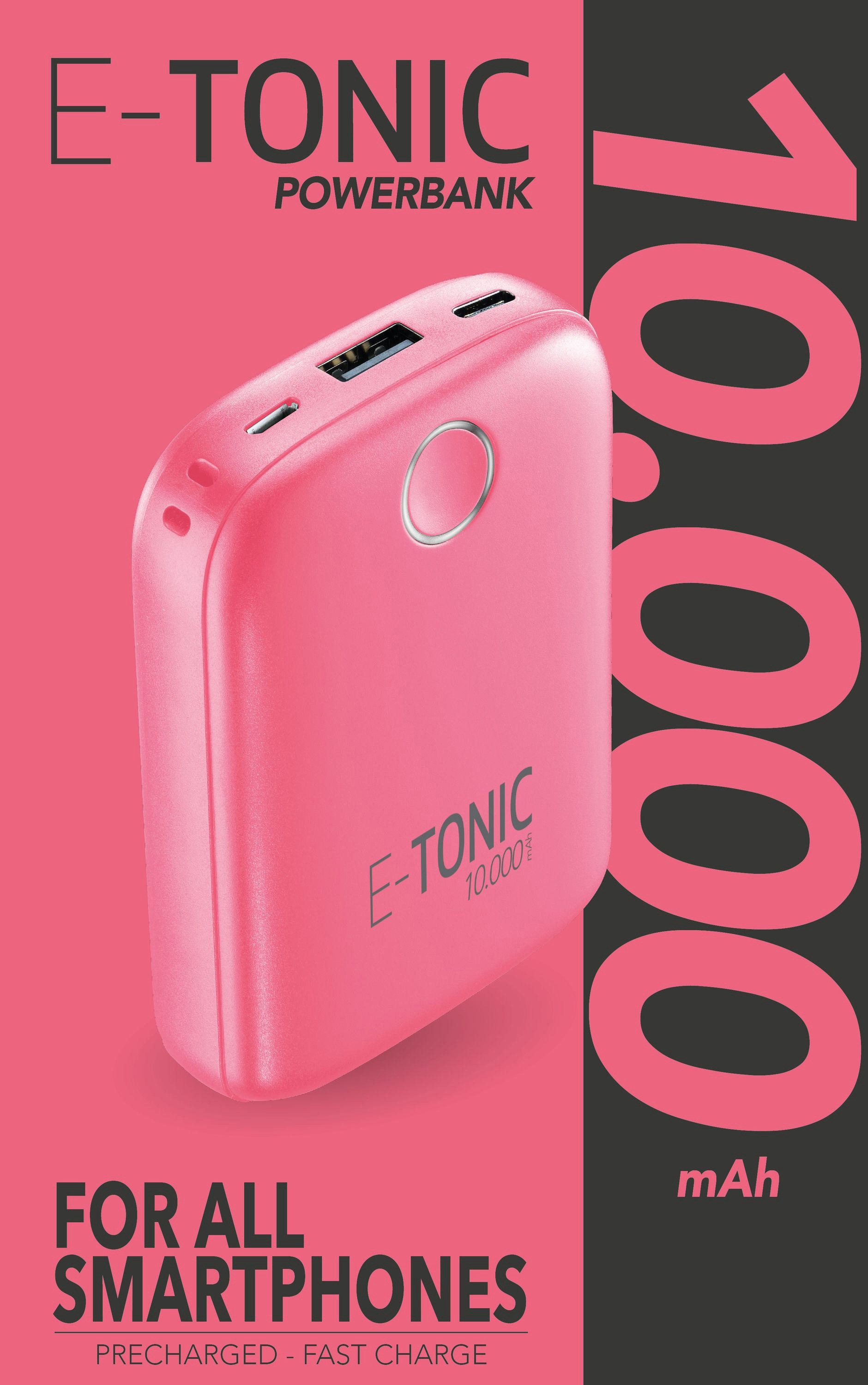 CELLULAR LINE E-Tonic Powerbank Pink 10000 mAh