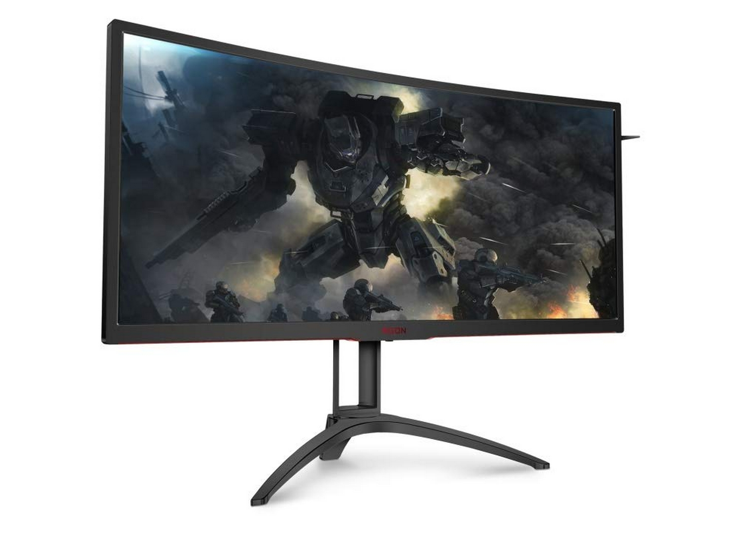 Aoc Ag352ucg6 35 led uwqhd 4k 219 120hz curvo gsync con altavoces monitor gaming agon de uhd 3440 x 1440 25001 4 ms 120 flickerfree lowblue vesa hdmi displayport gris ultrawide mate negro rojo 4ms 300 4038986116442