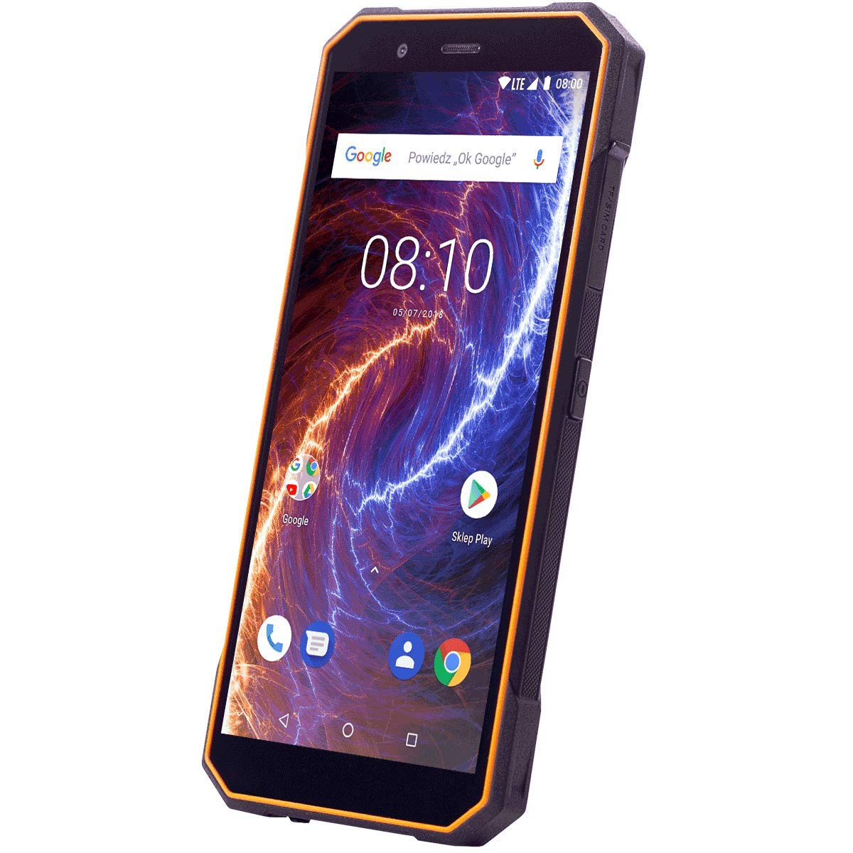Hammer Energy, Naranja, 16 GB, 2 GB RAM, 5" HD, MTK6737, 5000 mAh, Android