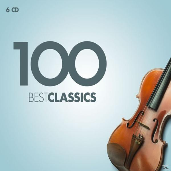 A '100 Best Classics' album borítója. Nagy '100' alatta szöveggel. Egy hegedű jobbra.