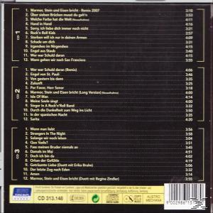 CD-Cover mit Songtiteln auf dunklem Hintergrund und Text unten.