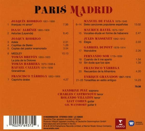 CD-Cover mit Titelliste und dem Namen des Künstlers.