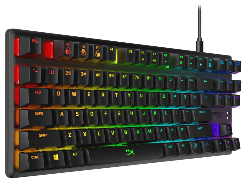hyperx alloy origins core rgb tenkeyless gaming toetsenbord