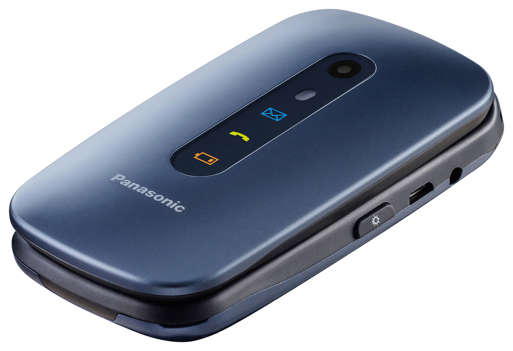 PANASONIC KX-TU 456 Seniorenhandy, Blau Metallic