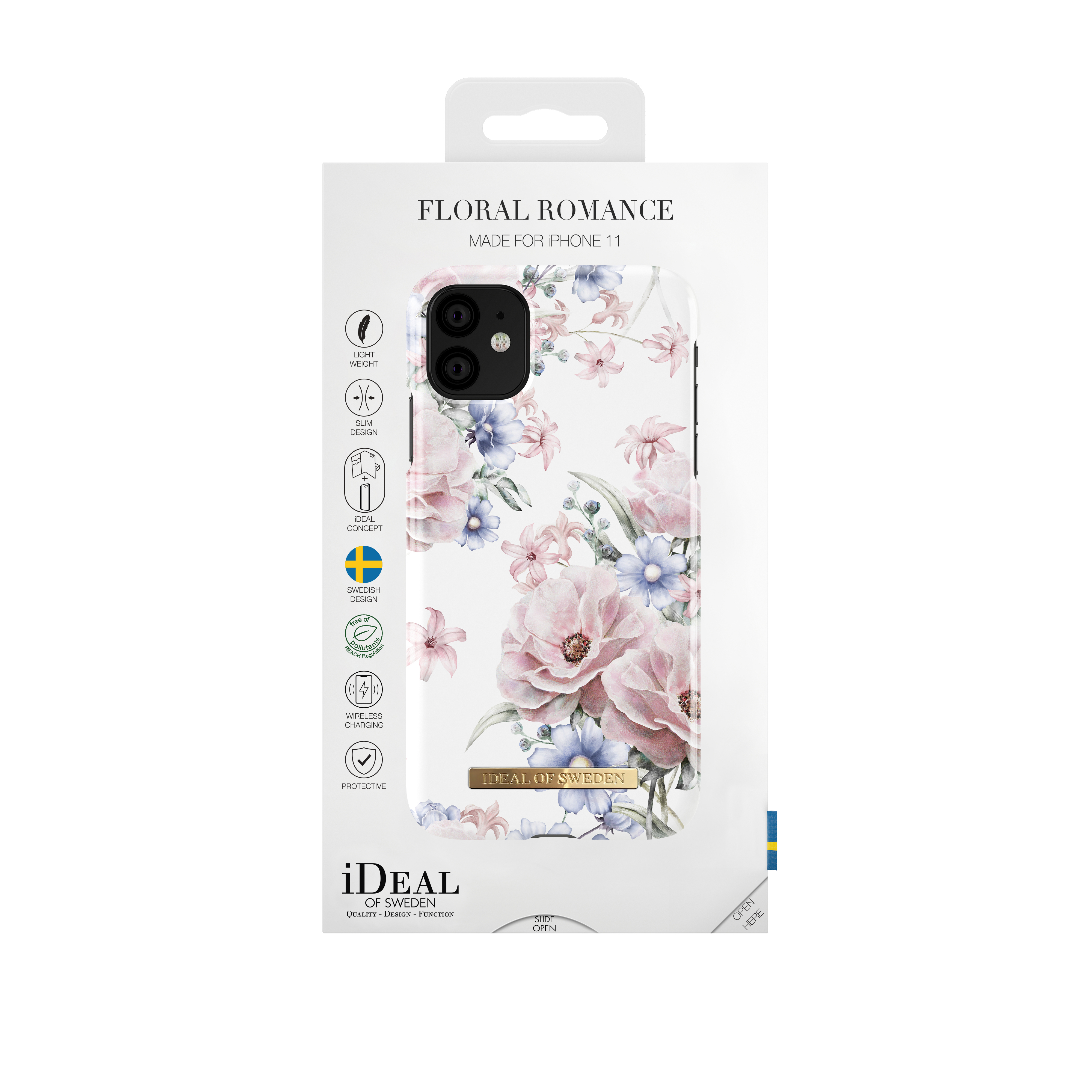 IDEAL OF SWEDEN Fashion, Backcover, Apple, iPhone 11, iPhone XR, Weiß/Rosa/Blau