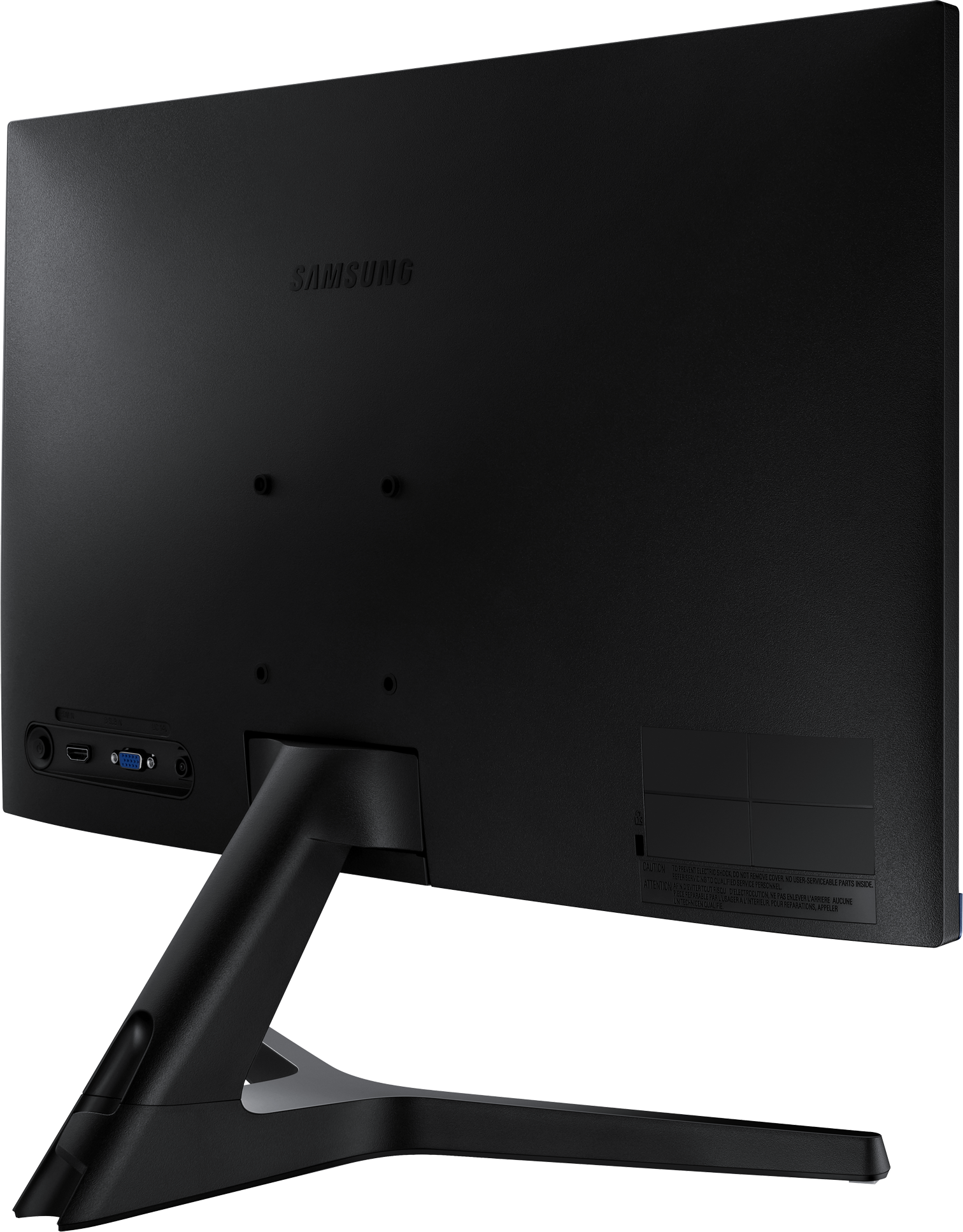 SAMSUNG LS24R358FHU - Monitor, 24 ", Full-HD, 75 Hz, Blau/Schwarz