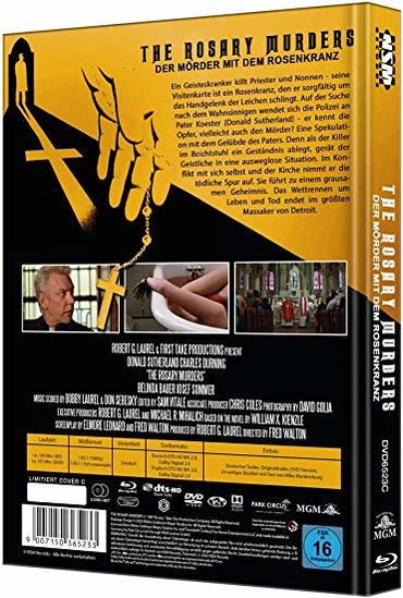 Rückseite einer DVD-Hülle mit Text und Bildern aus dem Film.
