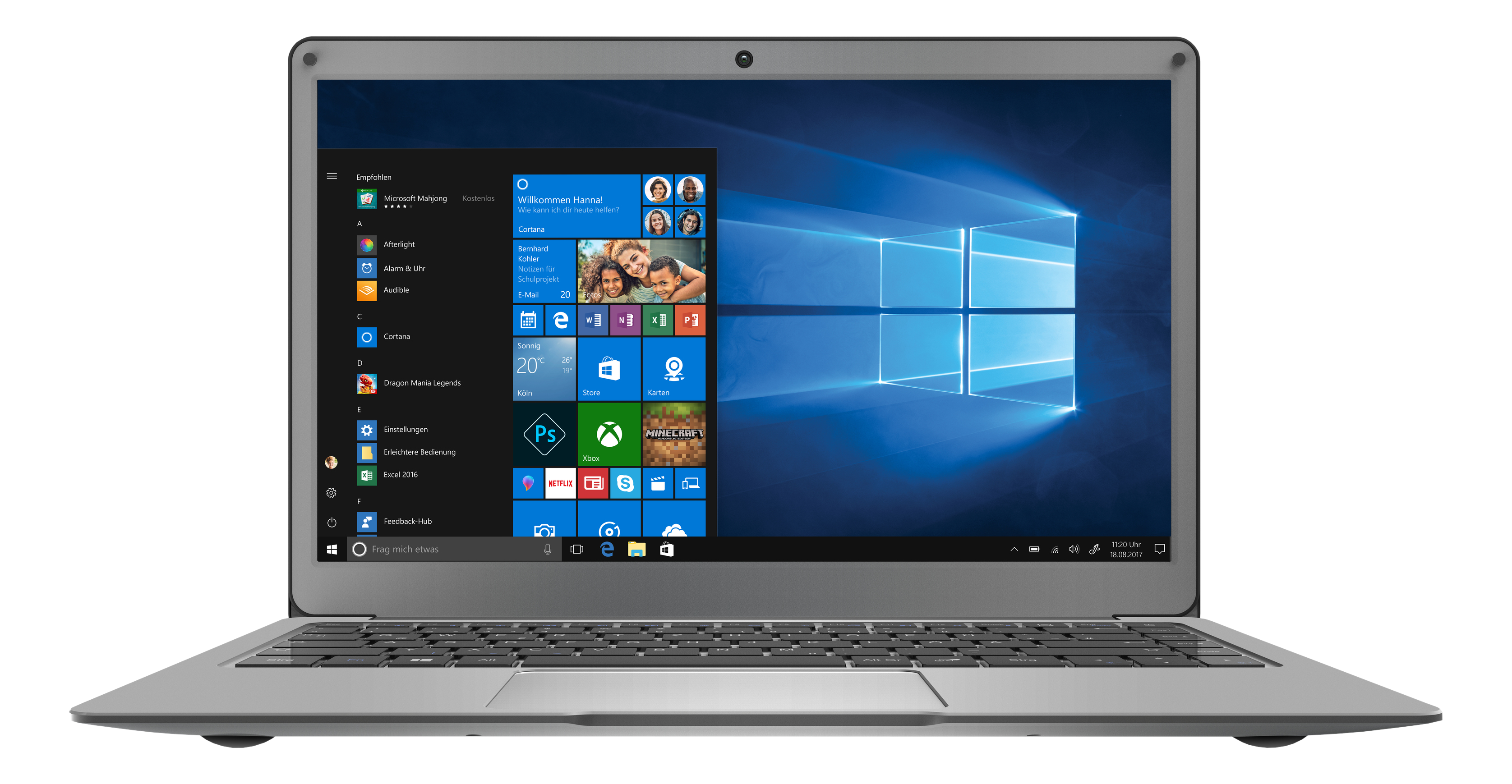 PEAQ PNB S130-CA464CT - Notebook (13.3 ", 64 GB eMMC, Grau)