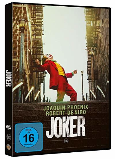 DVD-Hülle eines Films. Ein Mann in rotem Anzug auf der Treppe.