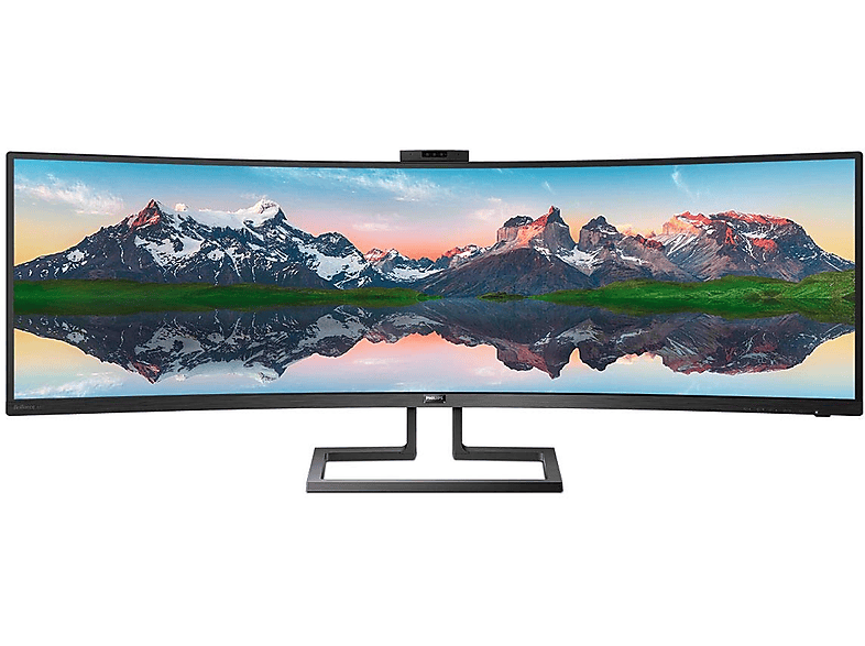 Philips 499P9H, 48.8 Ultra Wide 5K, SuperWide 32:9, 5 ms, HDR400, LowBlue, USB-C, HDMI, Negro