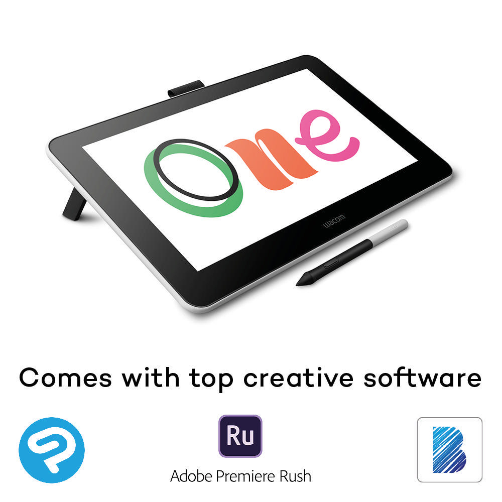 WACOM One 13 Grafiktablett, Weiß-Schwarz