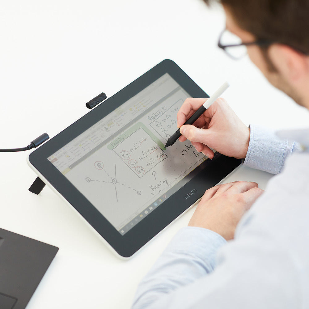 WACOM One 13 Grafiktablett, Weiß-Schwarz