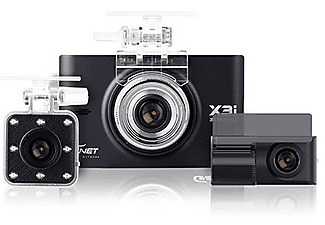 GNET GNETX3i 3 Kameralı FULLHD  Ekranlı Wi-Fi Araç Kamerası Siyah