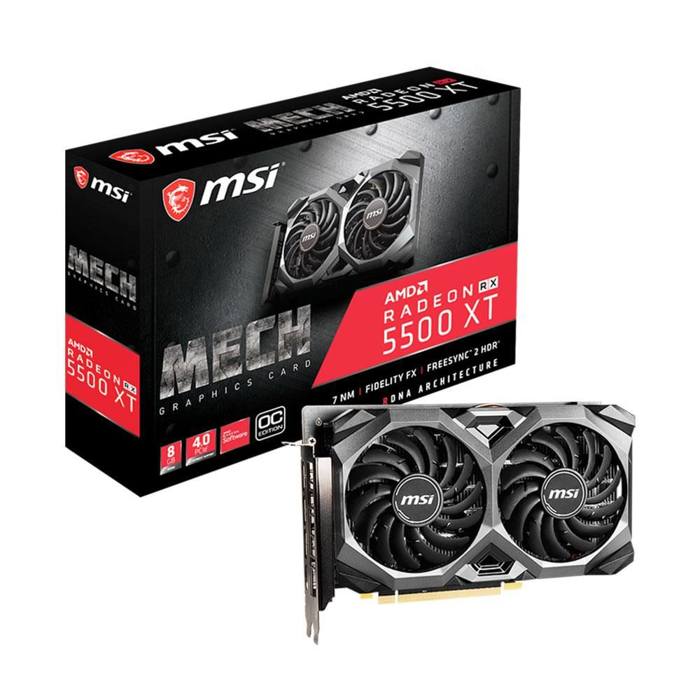 MSI VGA Radeon RX 5500 XT MECH 8G OC Ekran Kartı