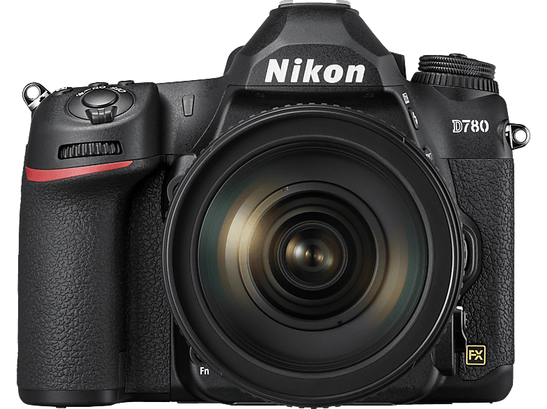 NIKON D780 Kit Spiegelreflexkamera, 24,5 Megapixel, 24-120 mm Objektiv, Touchscreen Display, Schwarz