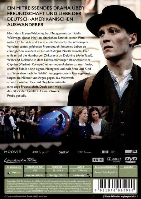 DVD-Cover des Films mit einem Mann mit Hut und anderen Personen.