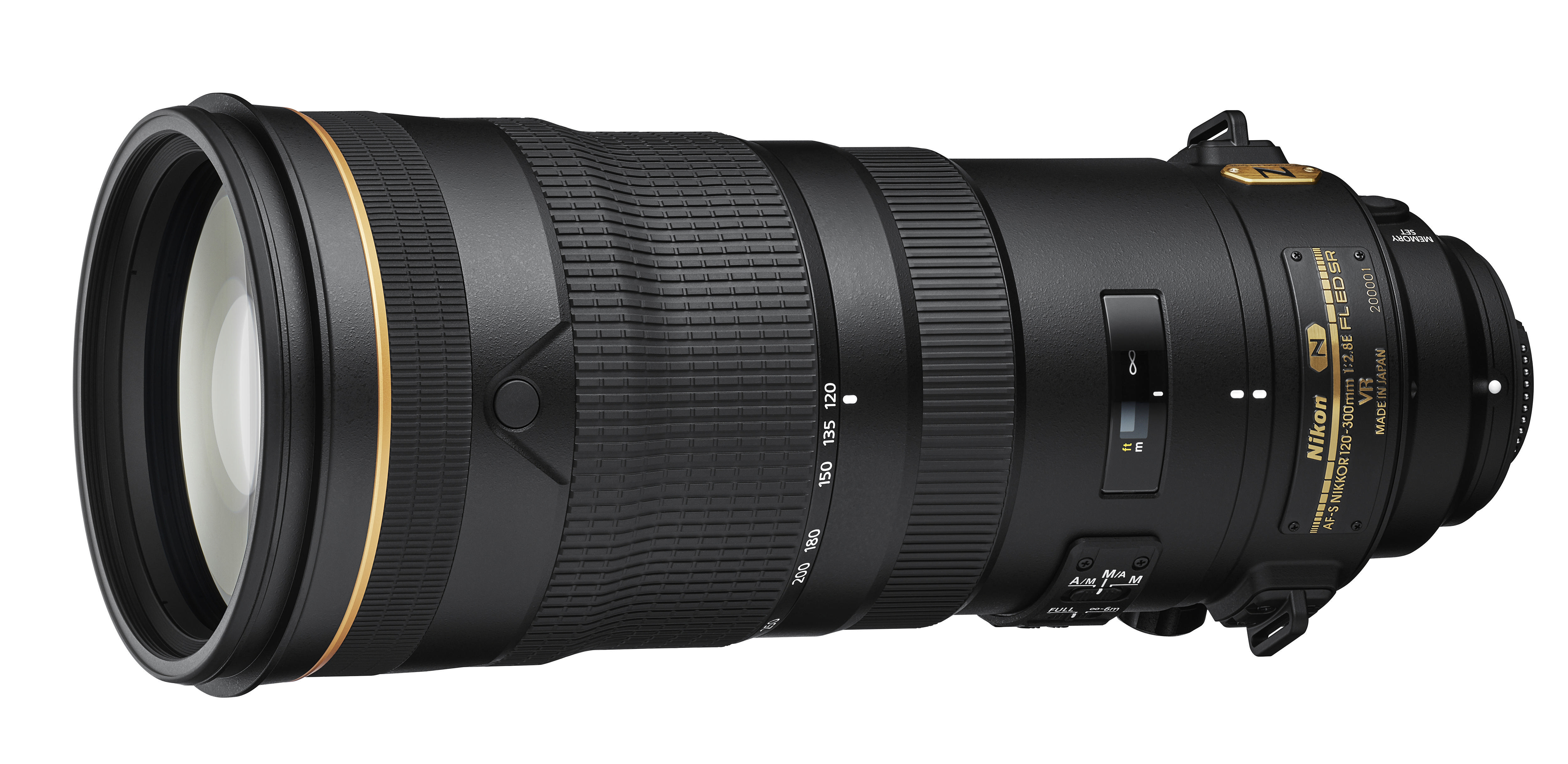 NIKON AF-S 120 mm - 300 mm f./2.8 VR, IF, ED (Objektiv für Nikon FX-Mount, Schwarz)
