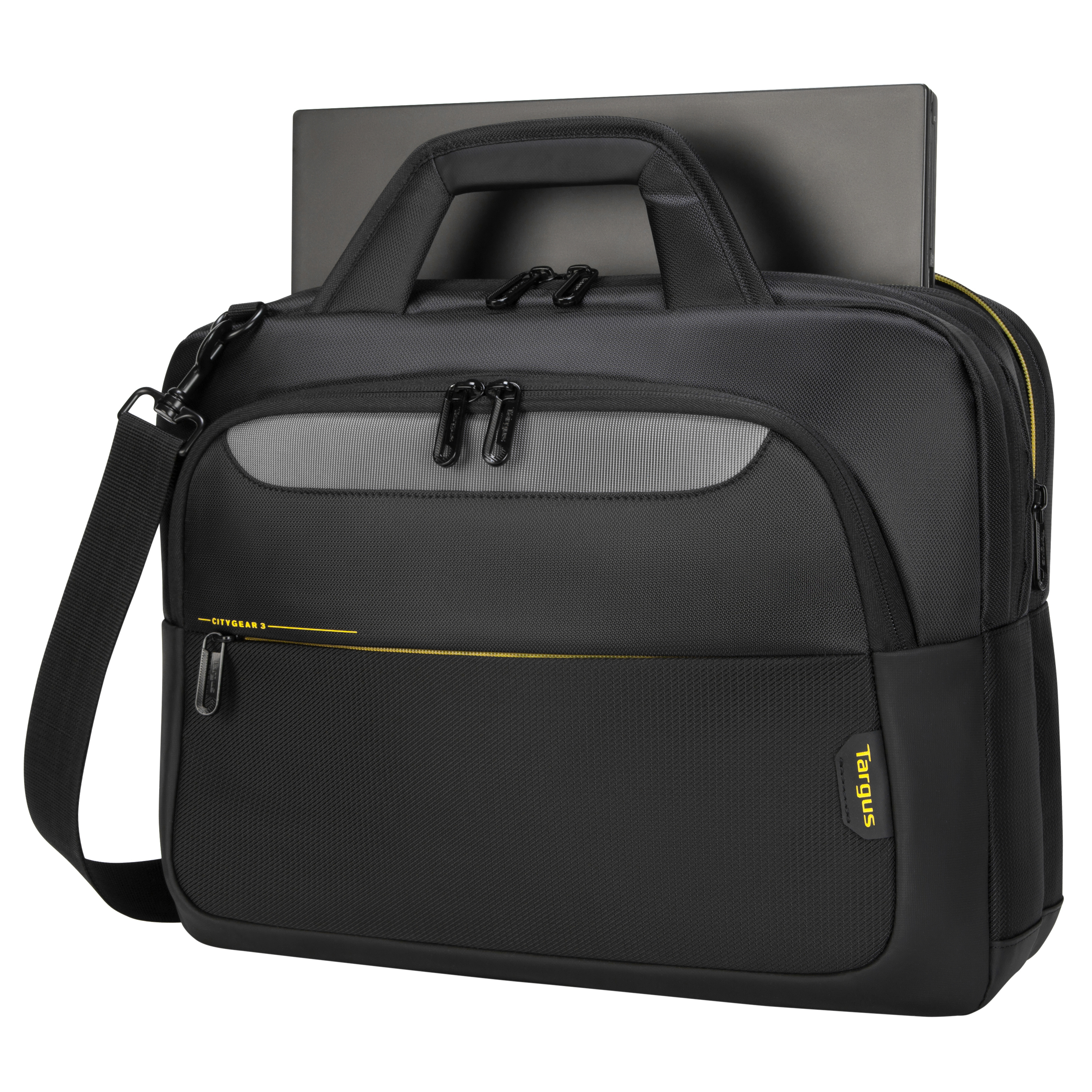 TARGUS TCG470GL CityGear Topload Notebook-Tasche Notebooktasche Aktentasche für Universal Polyester/PU, Schwarz