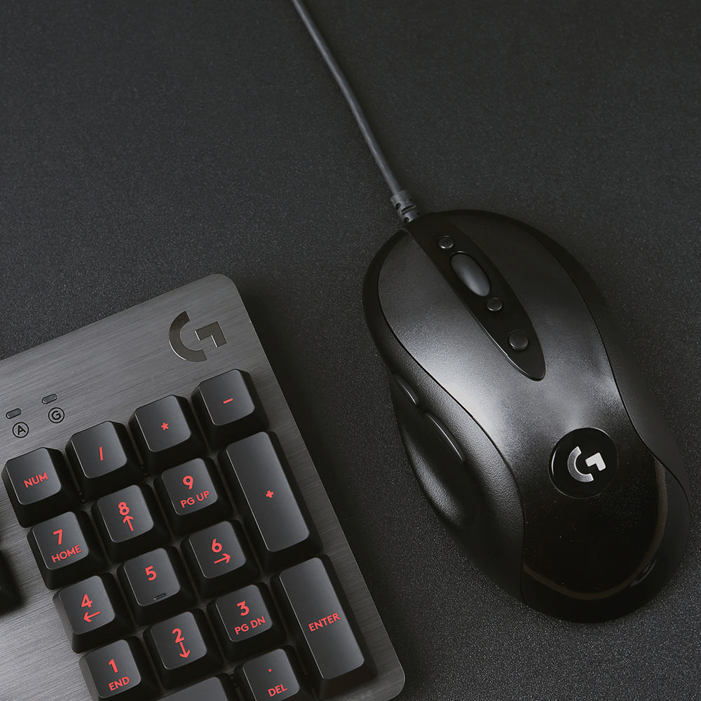 LOGITECH MX 518 Gaming Maus, Grau/Schwarz
