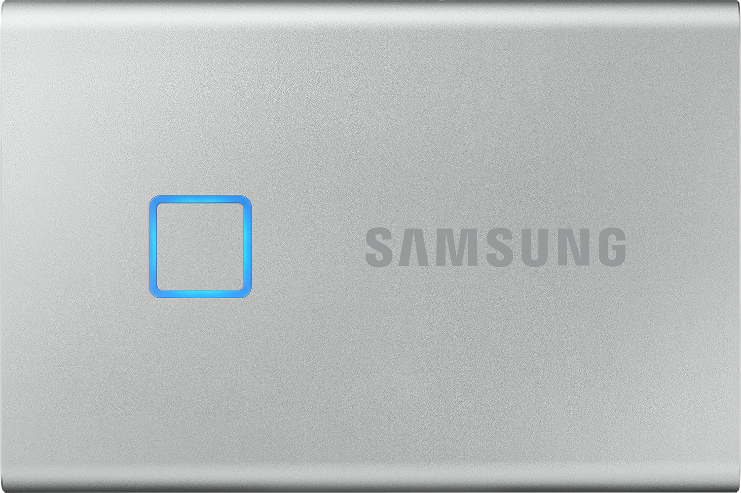 SAMSUNG Disque dur externe Portable SSD T7 Touch 500 GB Argenté (MU-PC500S/WW)