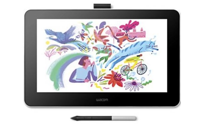 Tableta gráfica - Wacom One 13, 13.3", Full HD, HDMI, Pantalla gráfica, Windows 10 Pro, Negro