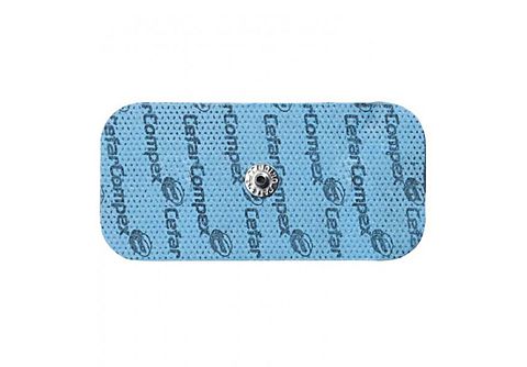 Recambio almohadillas electrodos  Compex Easysnap Performance Single, 2  unidades, 5x10 cm, Azul