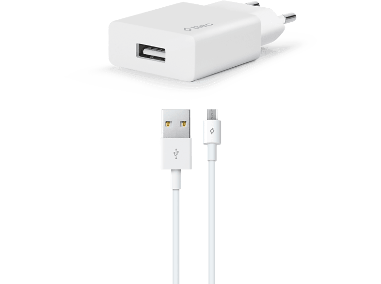 TTEC 2SCS20MB SmartCharger 2.1A Seyahat Şarj Cihazı + Micro USB Kablo Beyaz