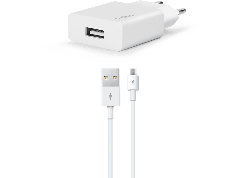TTEC 2SCS20MB SmartCharger Seyahat Şarj Aleti 2A ve Micro USB Kablo Beyaz_0