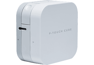 BROTHER PTP 300 BT P-touch Cube Beschriftungsgerät Weiß/Grau