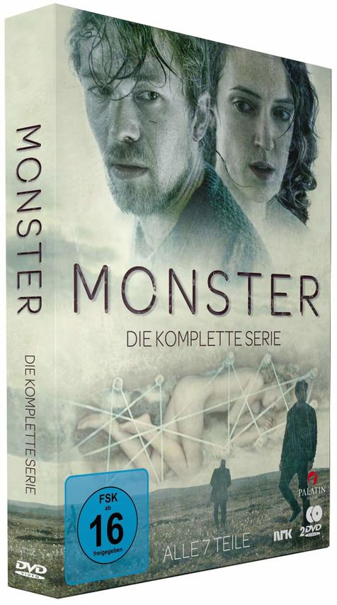DVD-Box-Set für die Serie Monster, mit Titel und Gesichtern der Darsteller auf dem Cover.