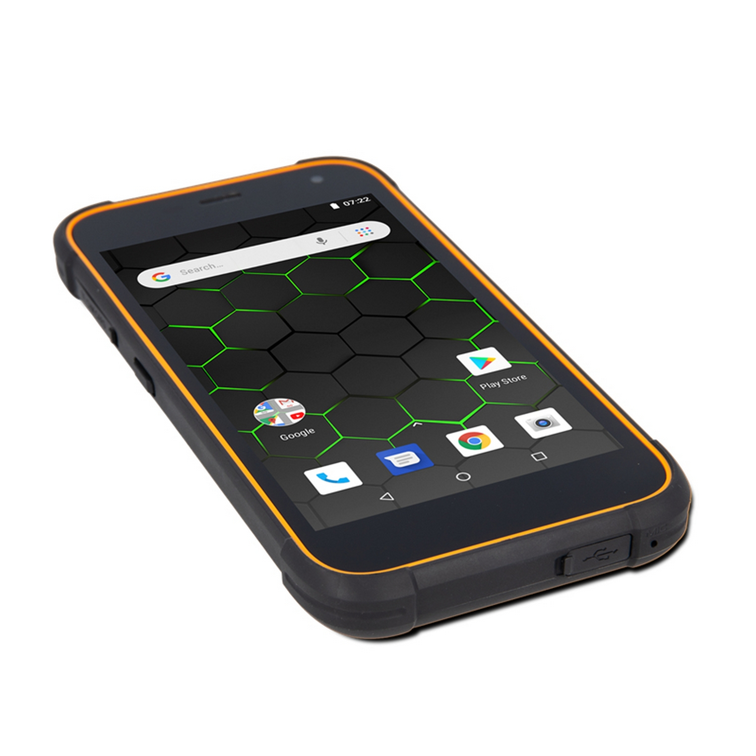 Hammer Active 2, Naranja, 8 GB, 1 GB RAM, 5" HD+, Mali-400, 5000 mAh, Android
