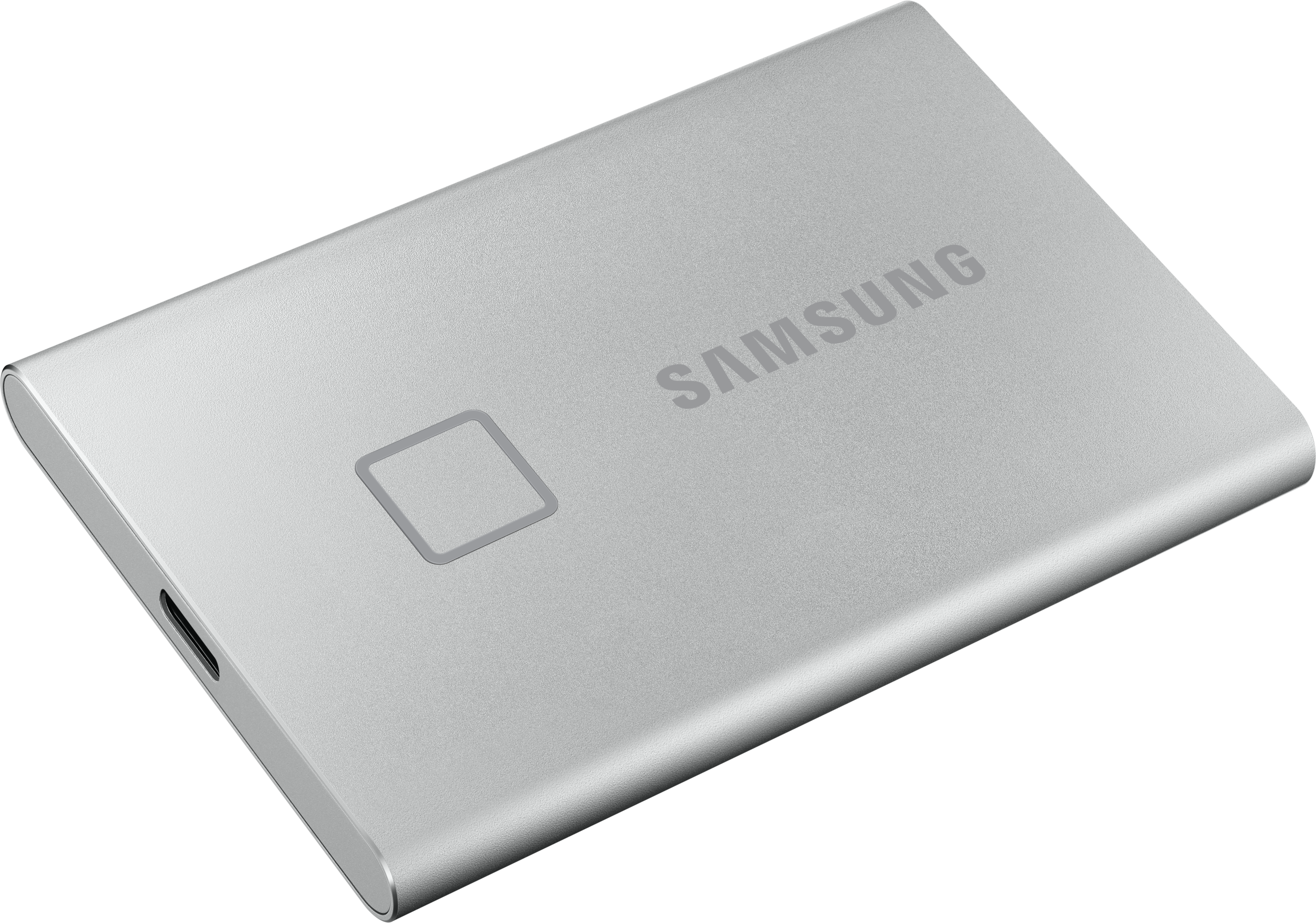 SAMSUNG Portable SSD T7 Touch - Festplatte (SSD, 500 GB, Silber)