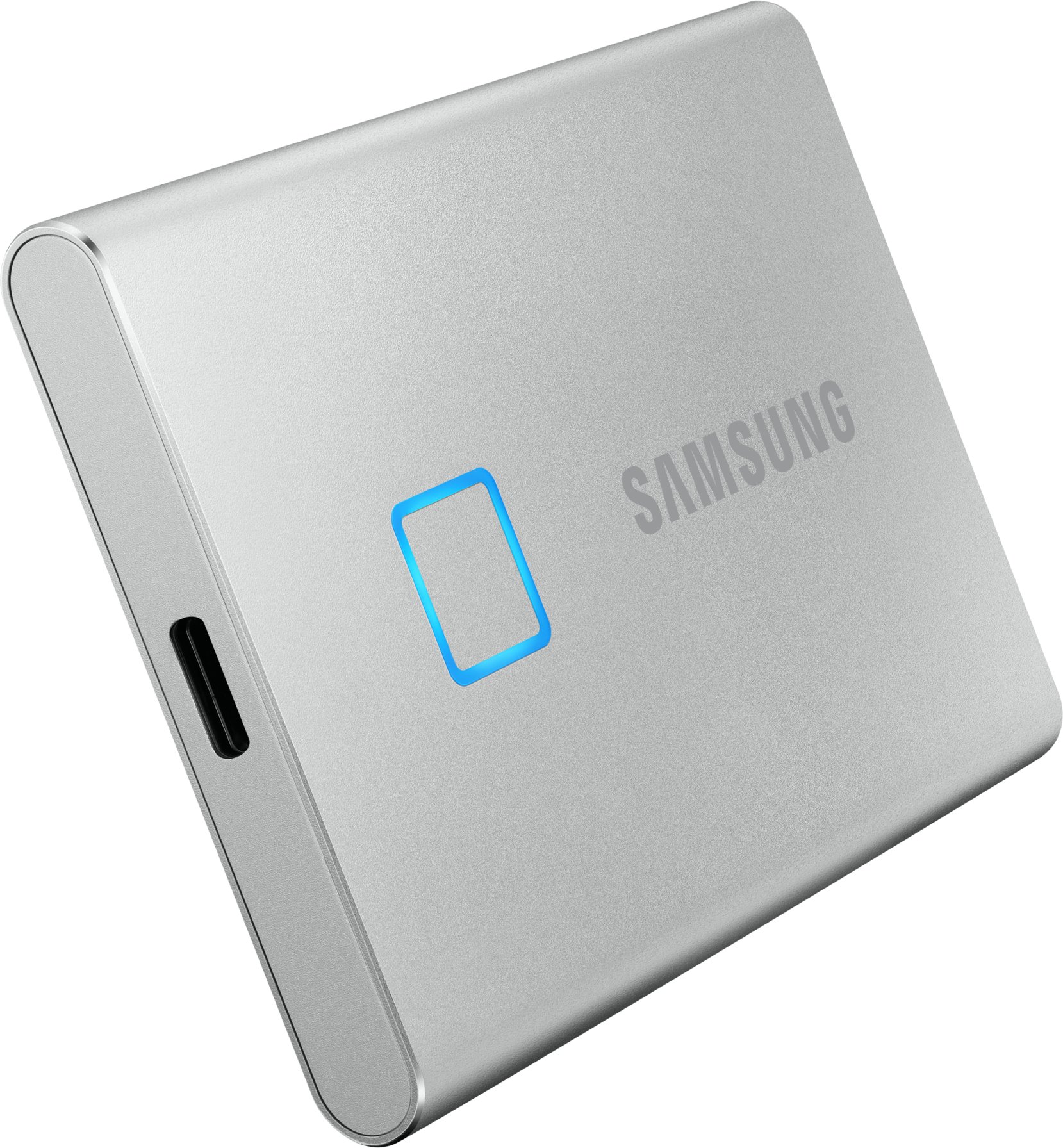 SAMSUNG Portable SSD T7 Touch - Festplatte (SSD, 500 GB, Silber)