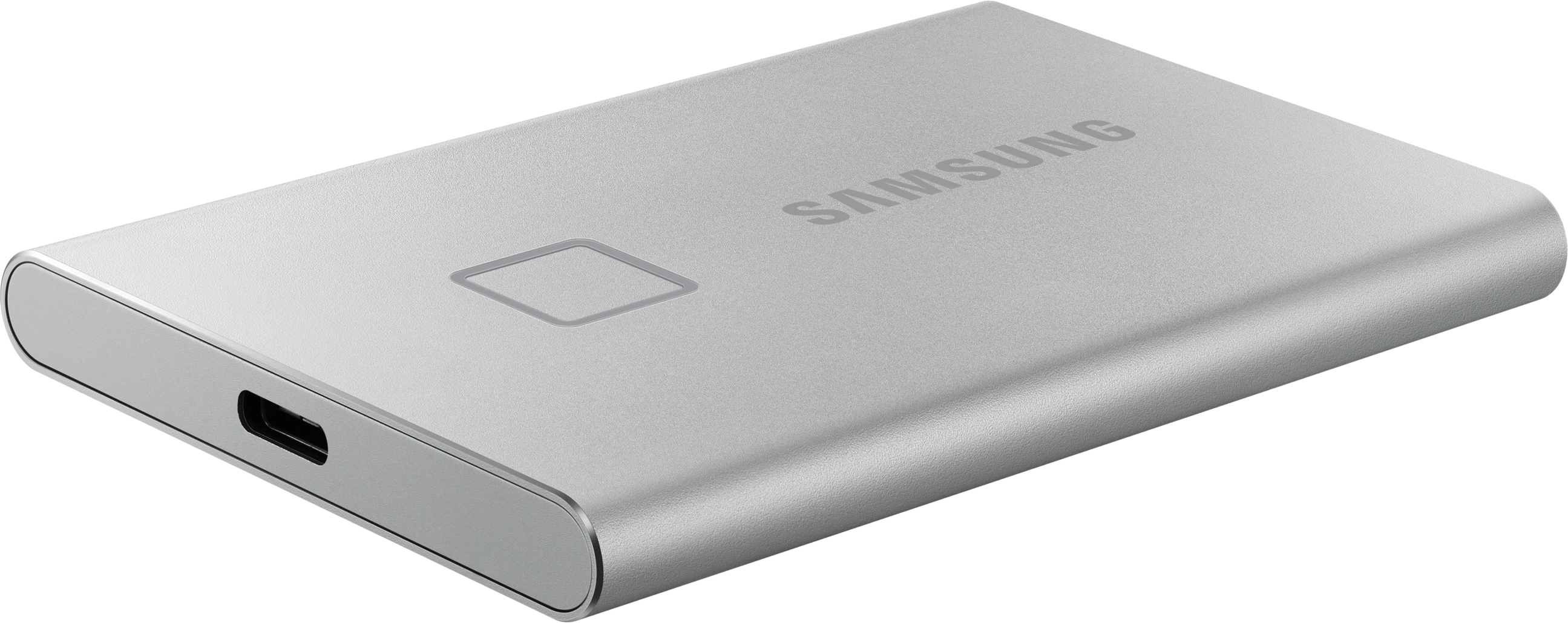 SAMSUNG Portable SSD T7 Touch - Festplatte (SSD, 500 GB, Silber)