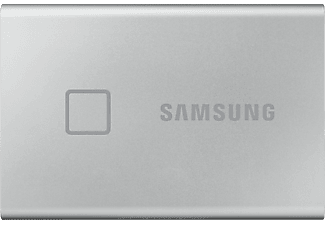 SAMSUNG Portable SSD T7 Touch - Festplatte (SSD, 2 TB, Silber)