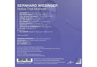 Bernhard Wiesinger - Notice That Moment  - (CD)