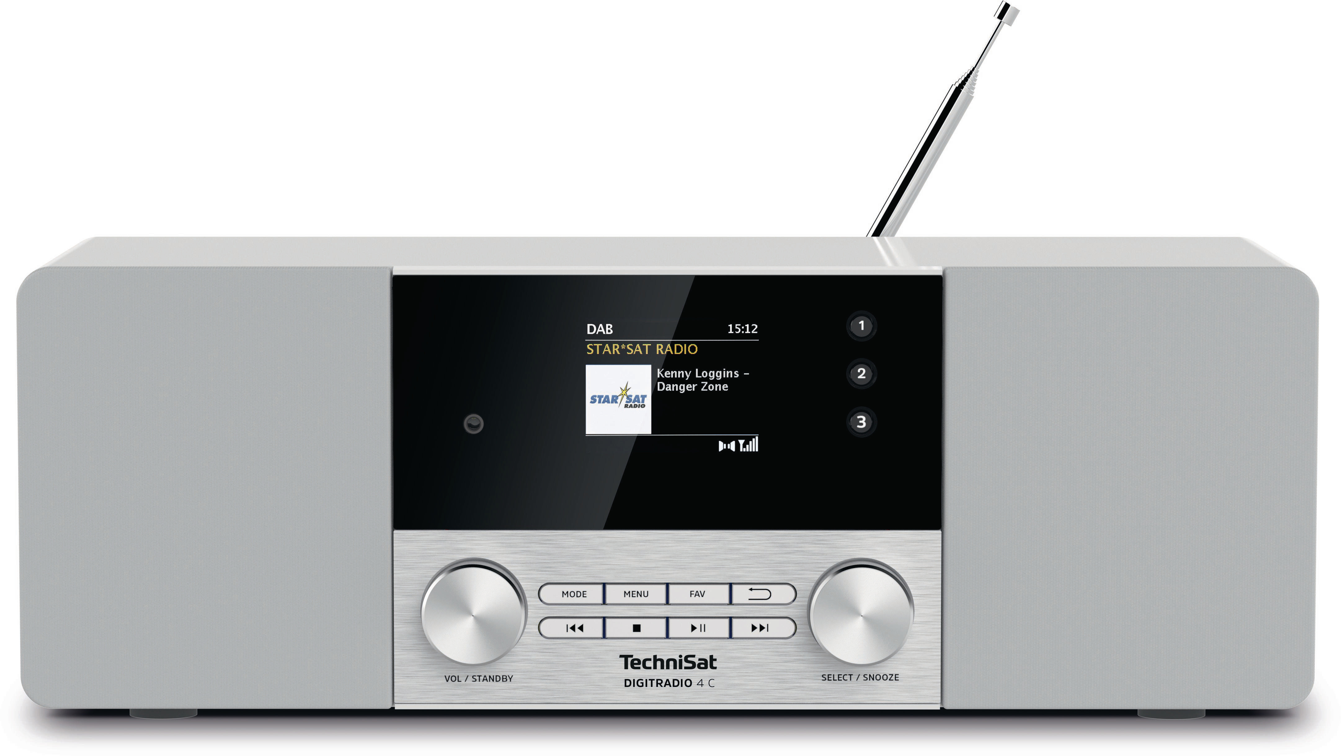 TECHNISAT DIGITRADIO Radio, Weiß 4 Bluetooth, DAB+ DAB+, C