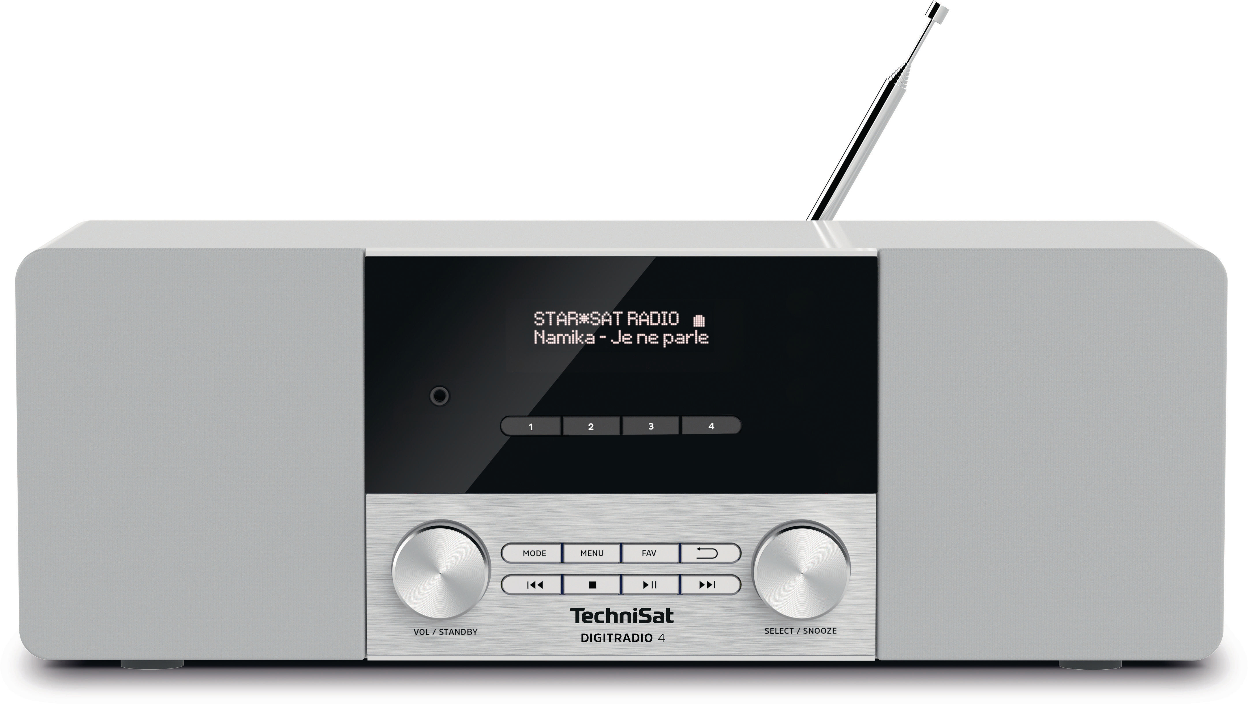DIGITRADIO DAB+ TECHNISAT 4 Radio, Bluetooth, DAB+, Weiß