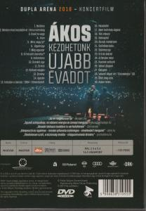 DVD hátlapja magyar nyelvű szöveggel, koncert részletekkel.