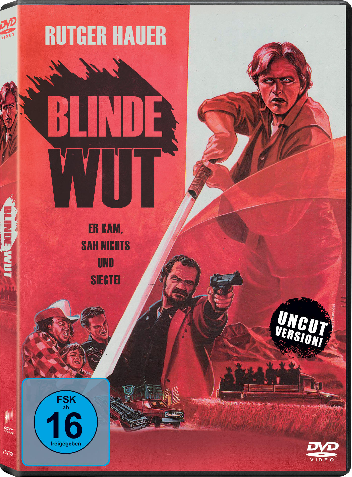 DVD-Cover mit Rutger Hauer und Text auf Deutsch.