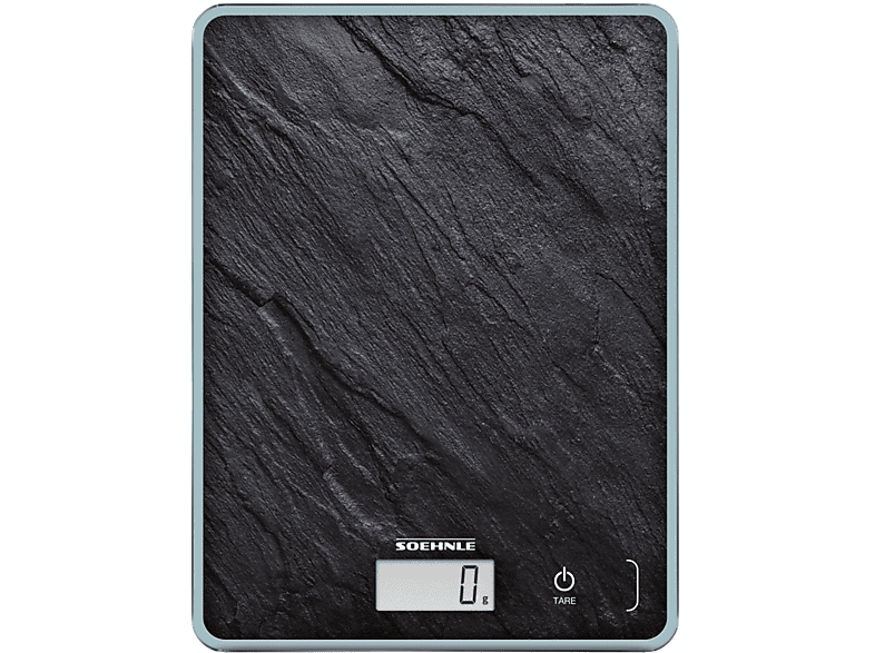 SOEHNLE Page Compact 300 Slate Küchenwaage, Max. Tragkraft: 5 kg, Aufhängevorrichtung