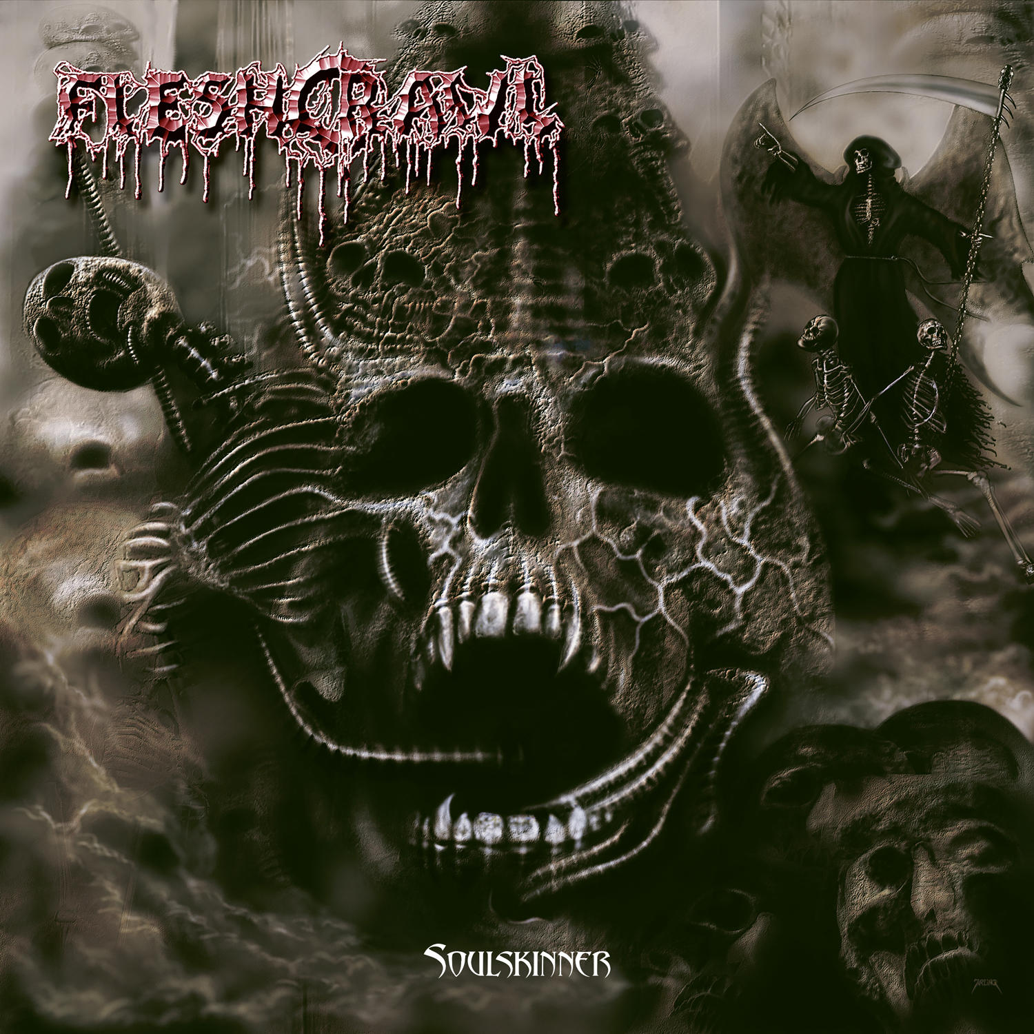 LP (black 180g) Soulskinner Fleshcrawl - - (Vinyl) Reissue