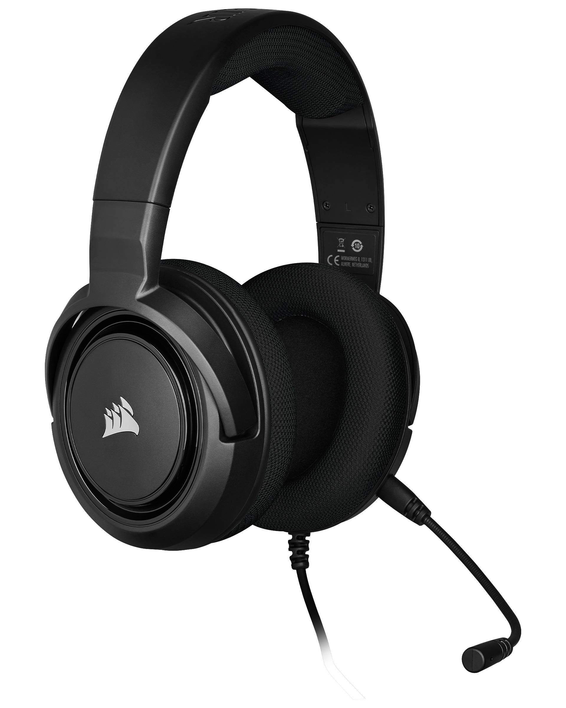 CORSAIR HS45, Over-ear Headset Carbon Gaming