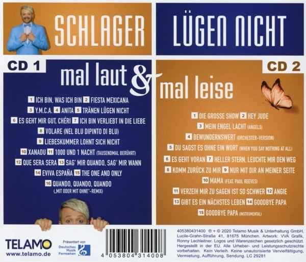 CD-Cover mit mehreren Songs, ein Mann und eine Frau in der Ecke.